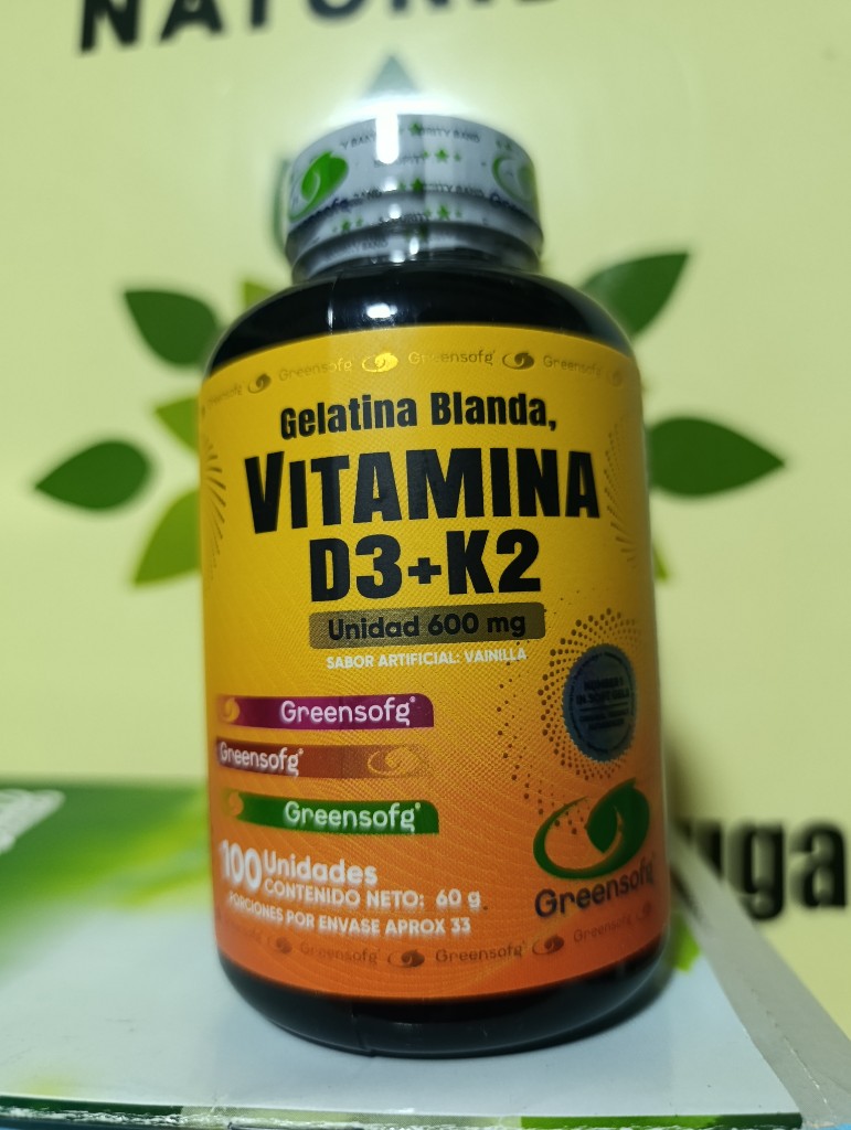 Greensofg Vitamina D3+K2 100 unidades