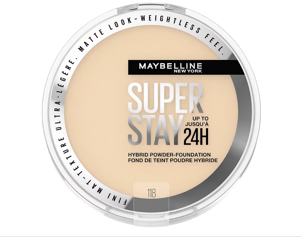 Maybelline Super Stay Up To 24 Hybrid Powder Foundation, 118