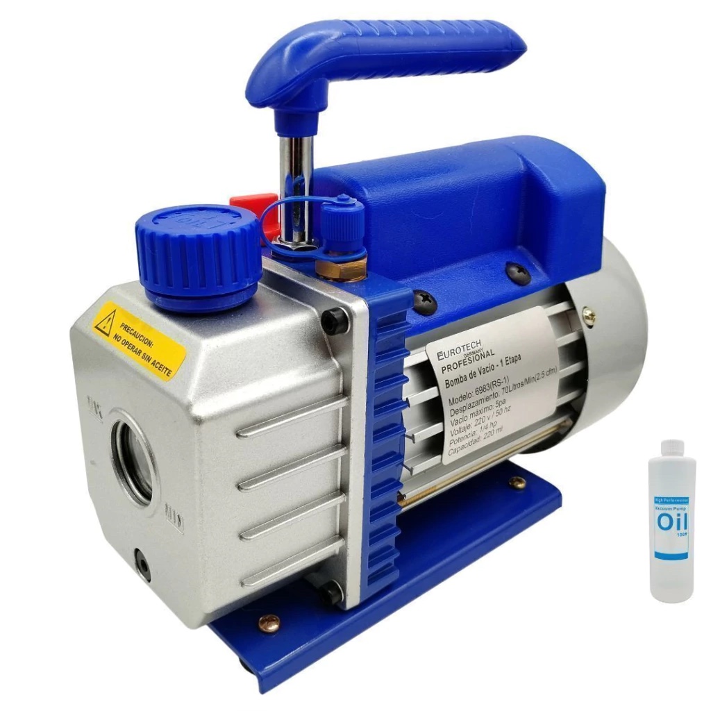 Bomba de vacío 1 etapa 70lts Eurotech