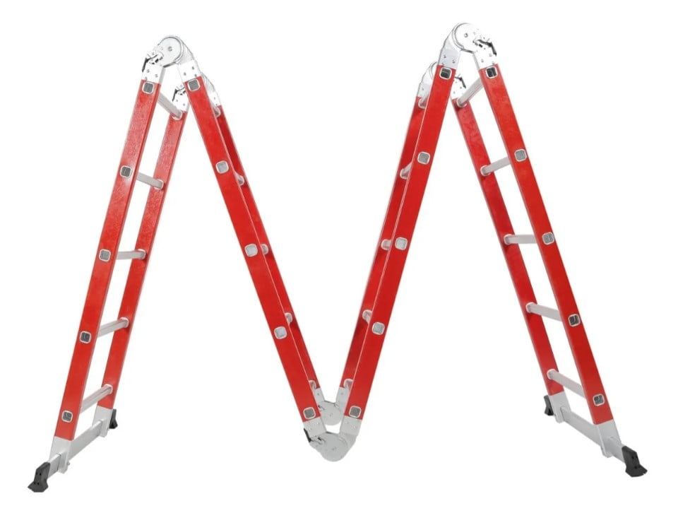 Escalera articulada 4x4 dielectrica Kld