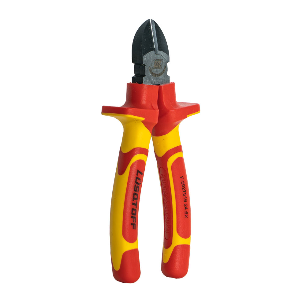 Alicate oblicuo 6" 150mm Aislado lusqtoff