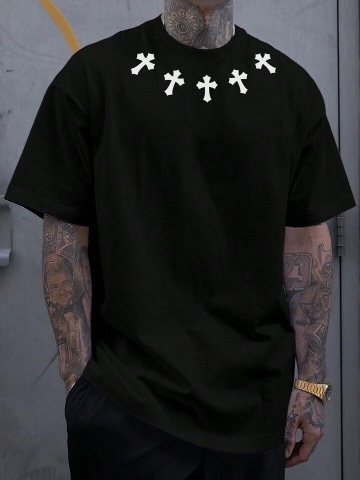 Camiseta negro casual