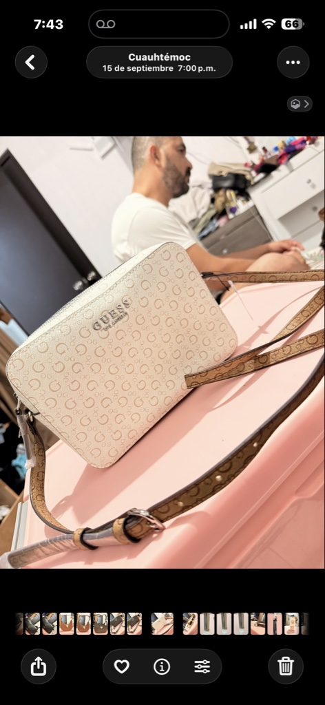 GUESS bolso beige