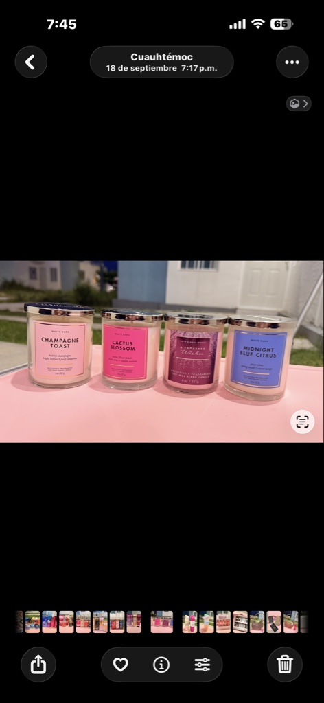 Bath & Body Works velas