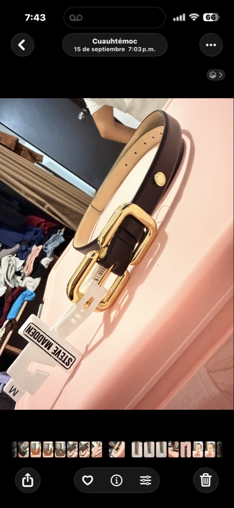 Steve Madden cinturón café