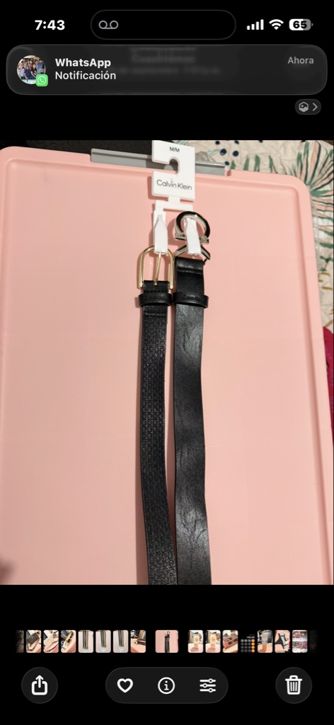 Calvin Klein cinturones negros