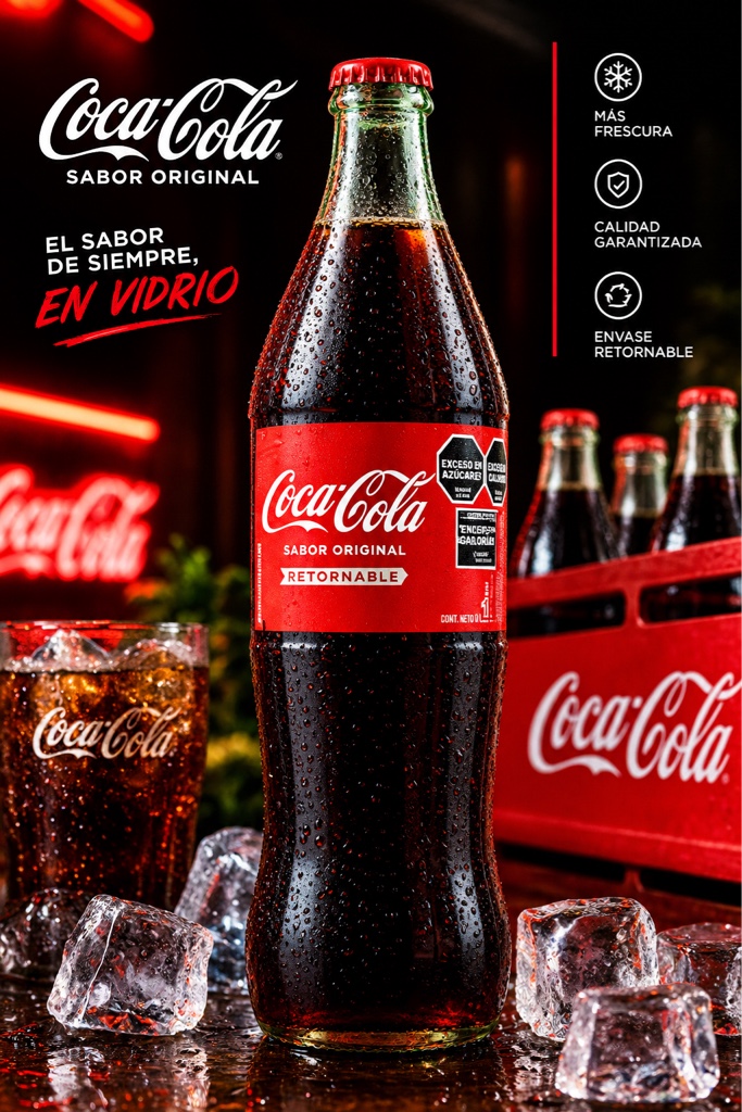 Coca-Cola original vidrio