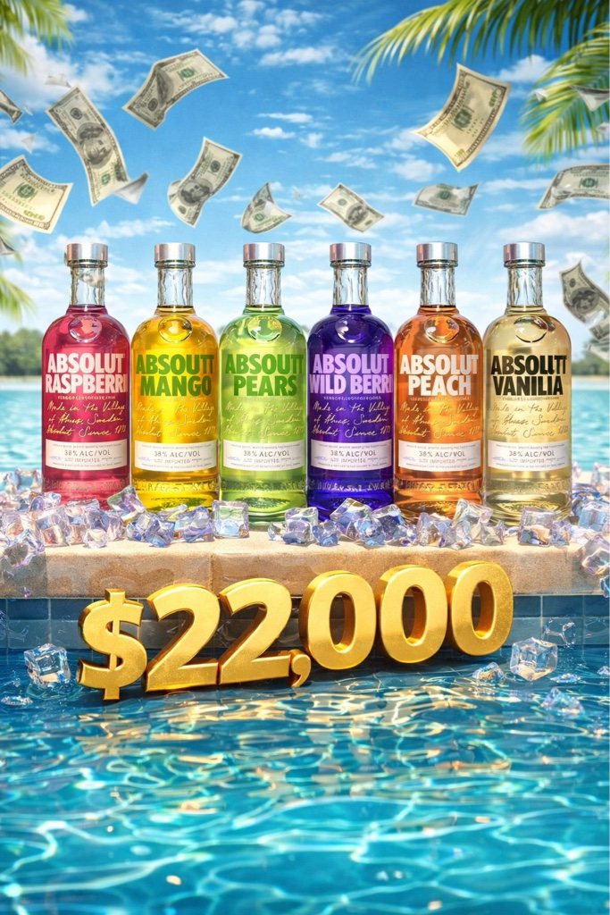 Absolut Raspberri vodka frutal
