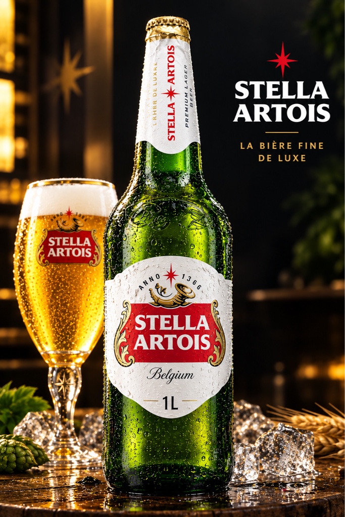 Stella Artois cerveza rubia 1L