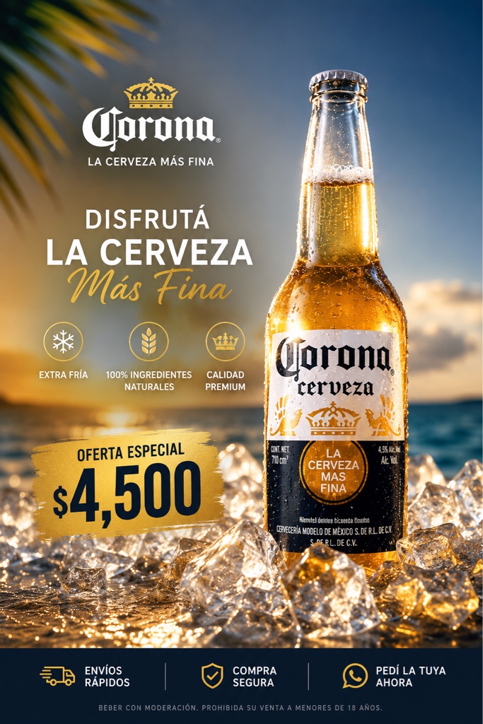 Corona cerveza grande