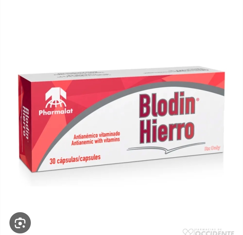 Blodin hierro capsulas