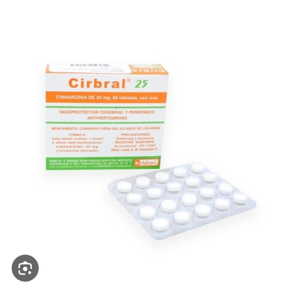 Cirbral 25mg, x60 tabletas