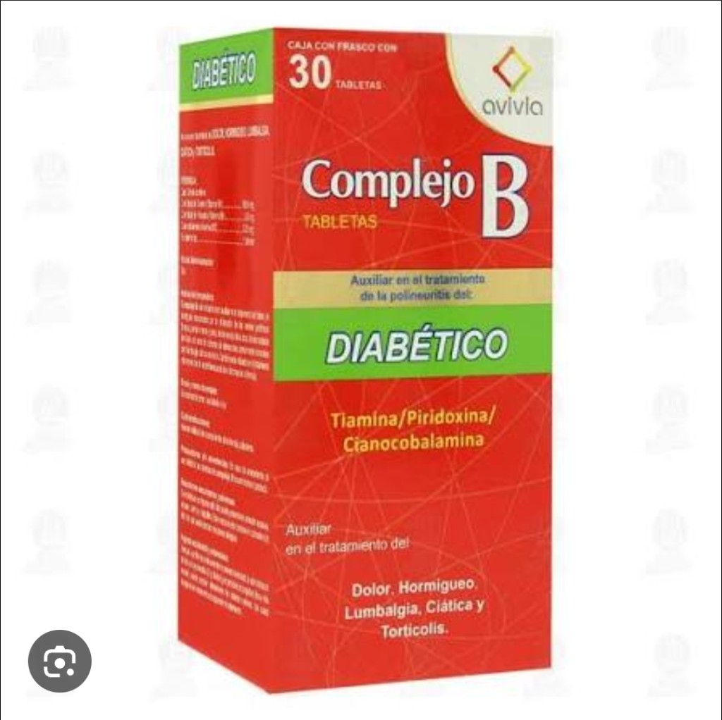 complejo b para diabetico  x30 tab