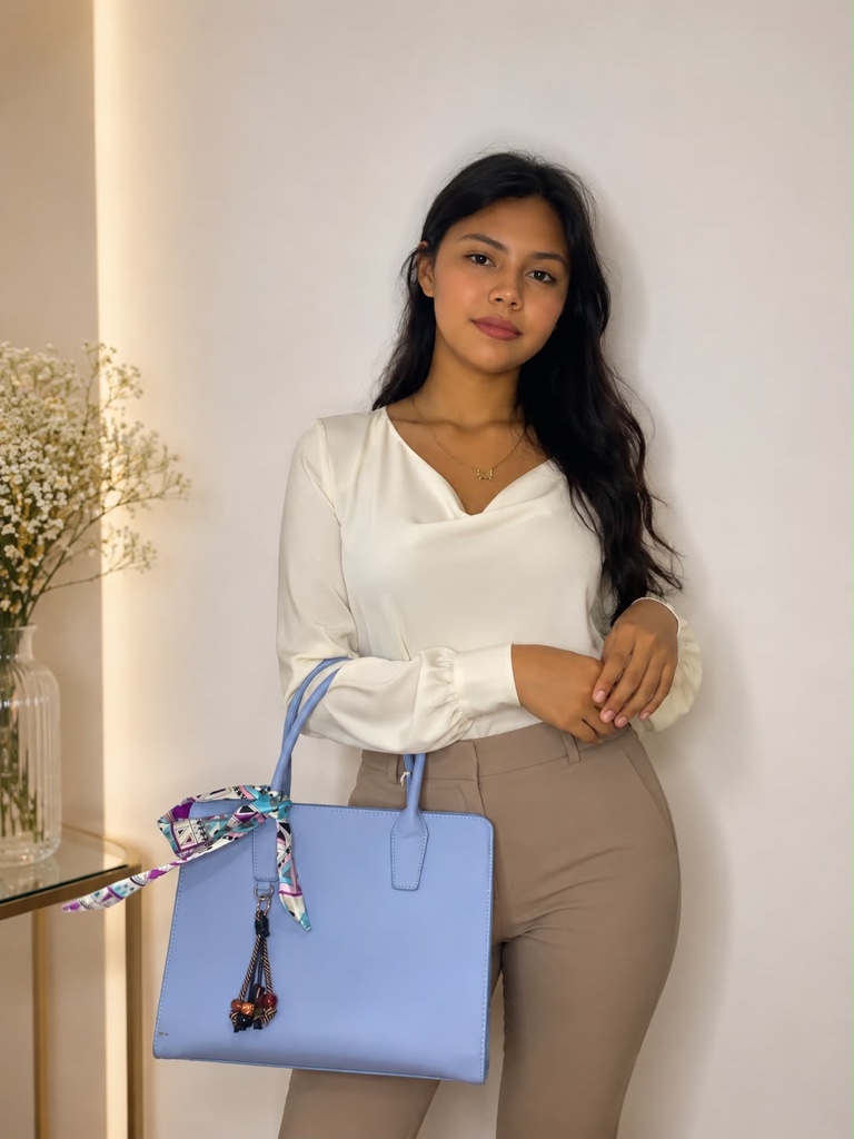 Cartera azul