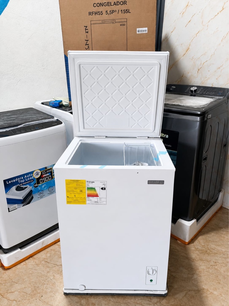 Royal blanco congelador horizontal 5,5 pie