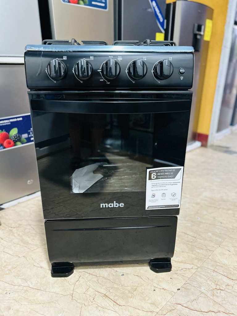 Mabe cocina negra 4 que