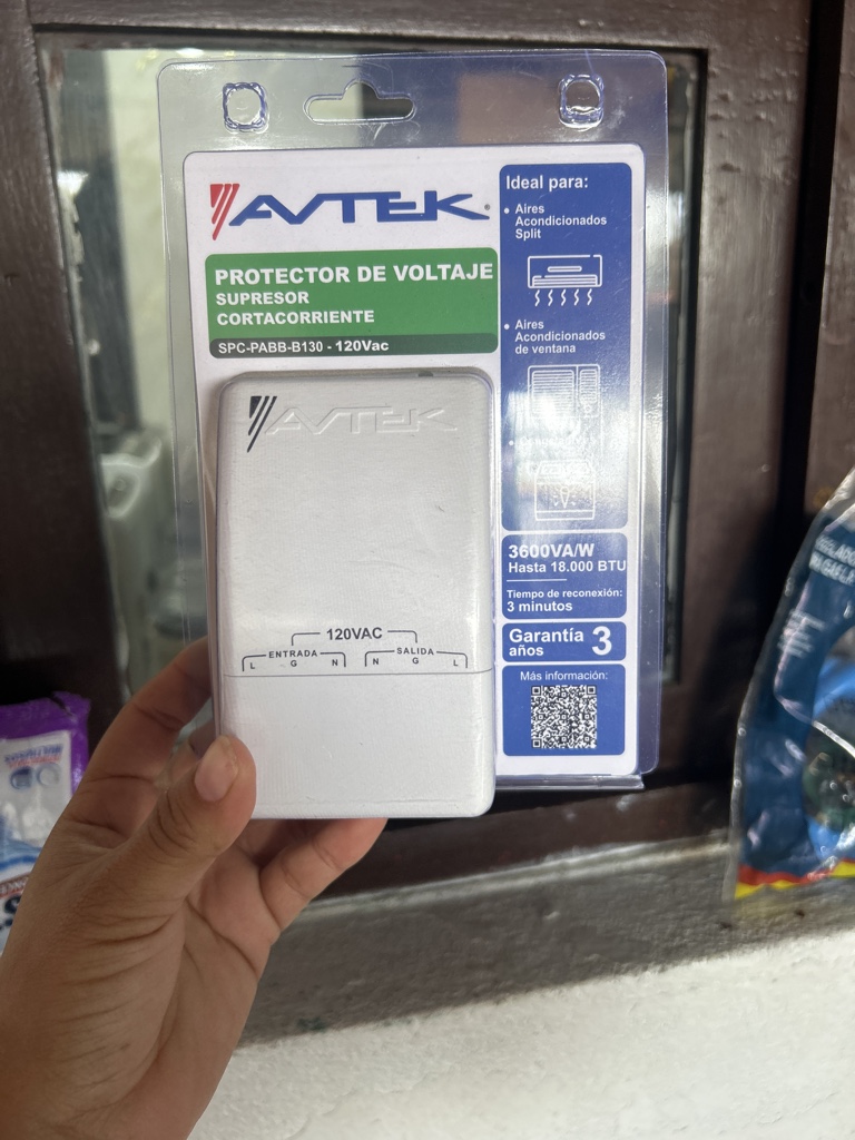 AVTEK protector de voltaje para aire110v