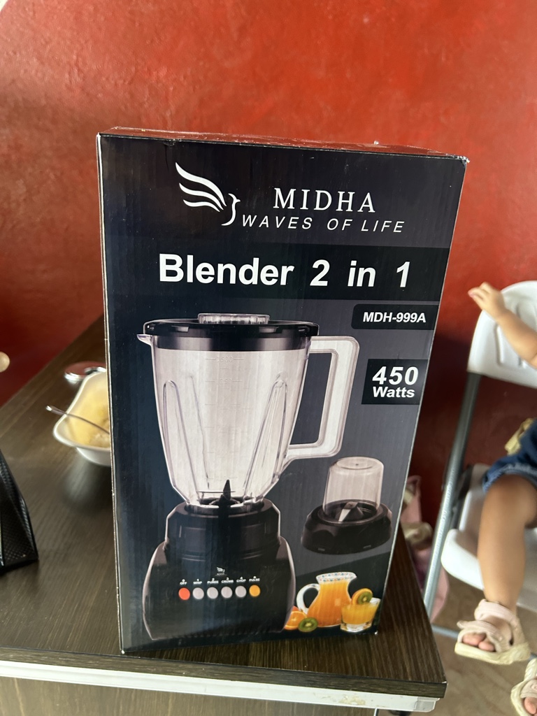 MIDHA Licuadora 2 en 1 negra