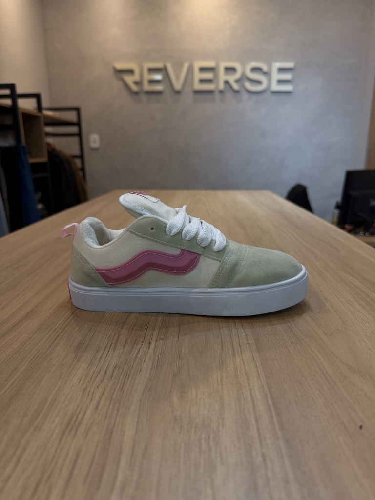 Vans  bege e rosa