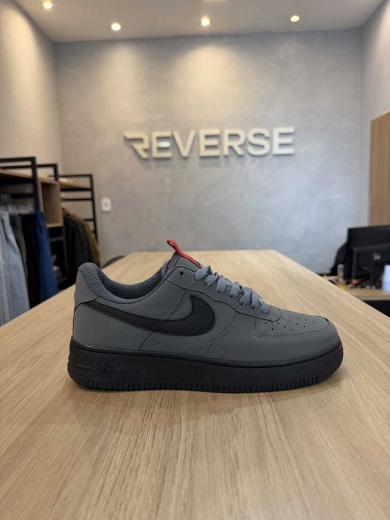 NIKE AIR FORCE CINZA PRETO