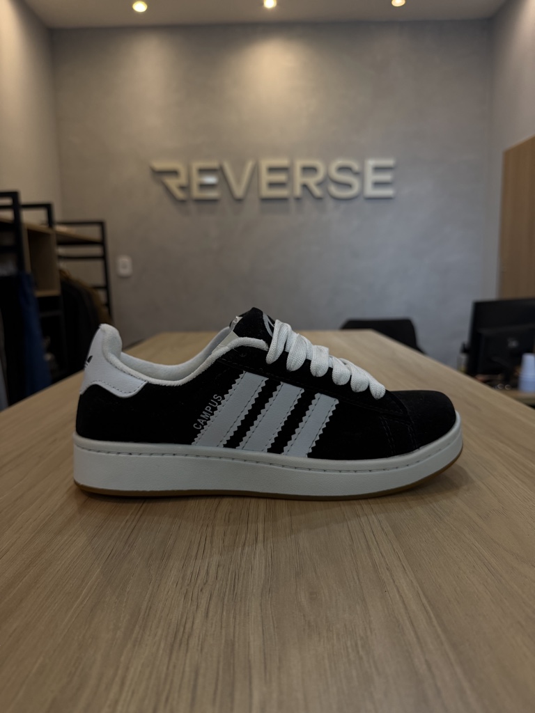 ADIDAS CAMPUS PRETO/BRANCO