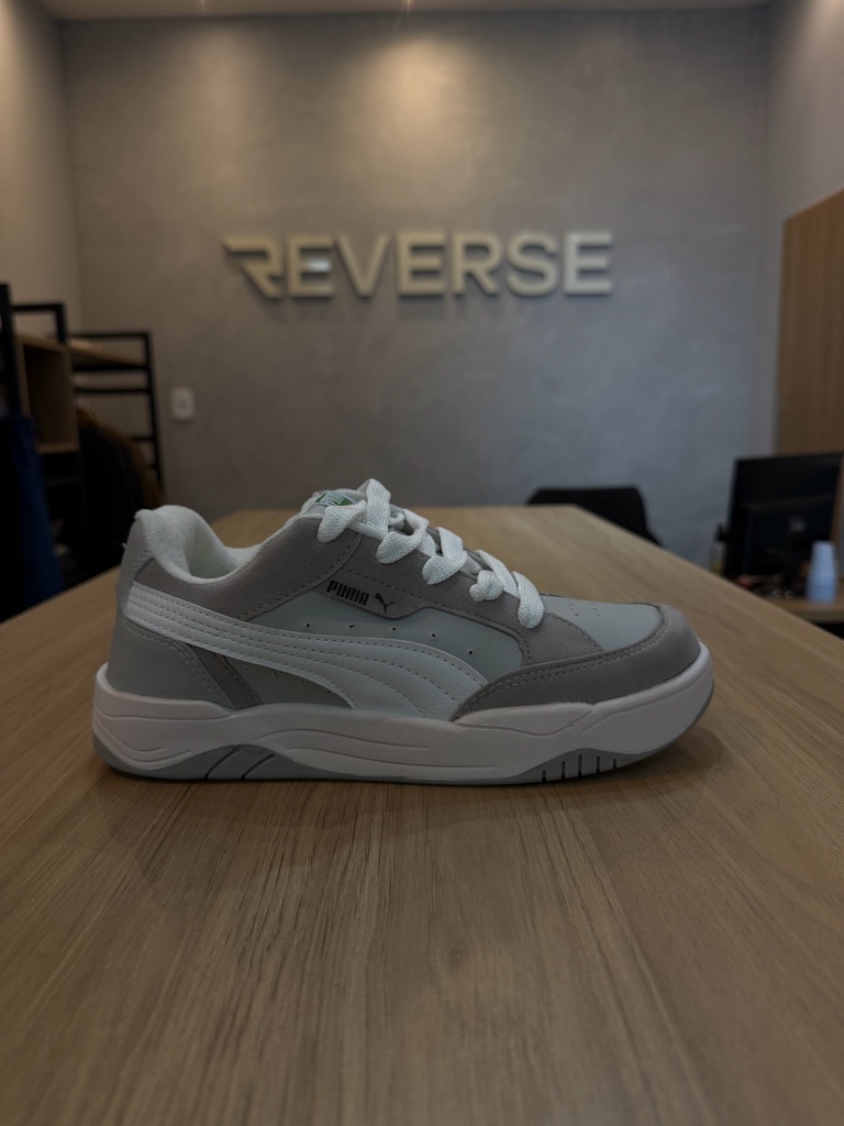 PUMA 180 CINZA BRANCO