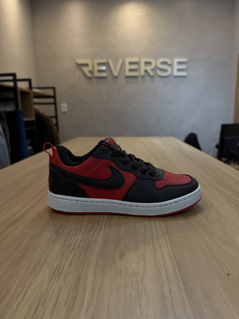 Nike DUNK vermelho e preto