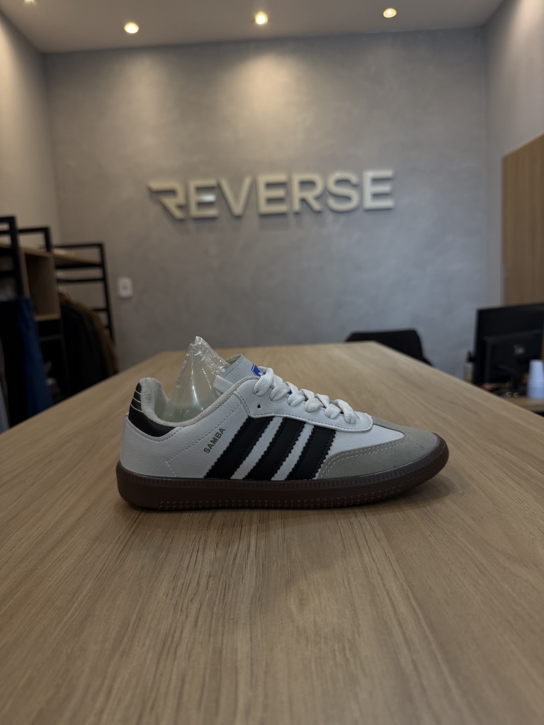 ADIDAS SAMBA - PRETO/BRANCO