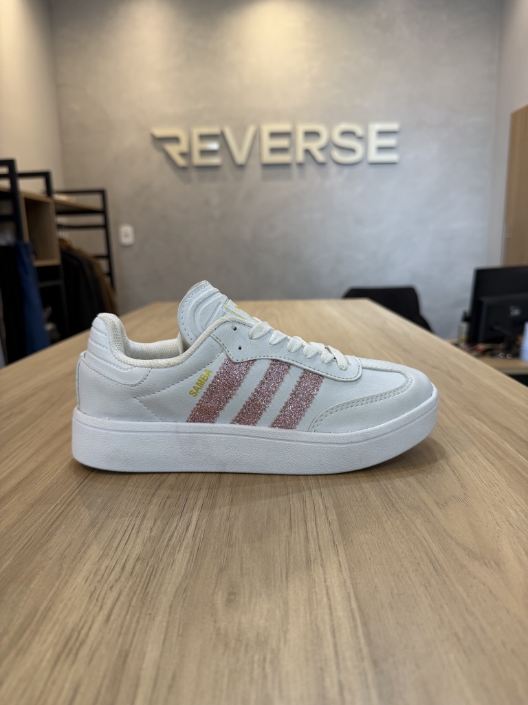 ADIDAS SAMBA BRANCO ROSA BRI