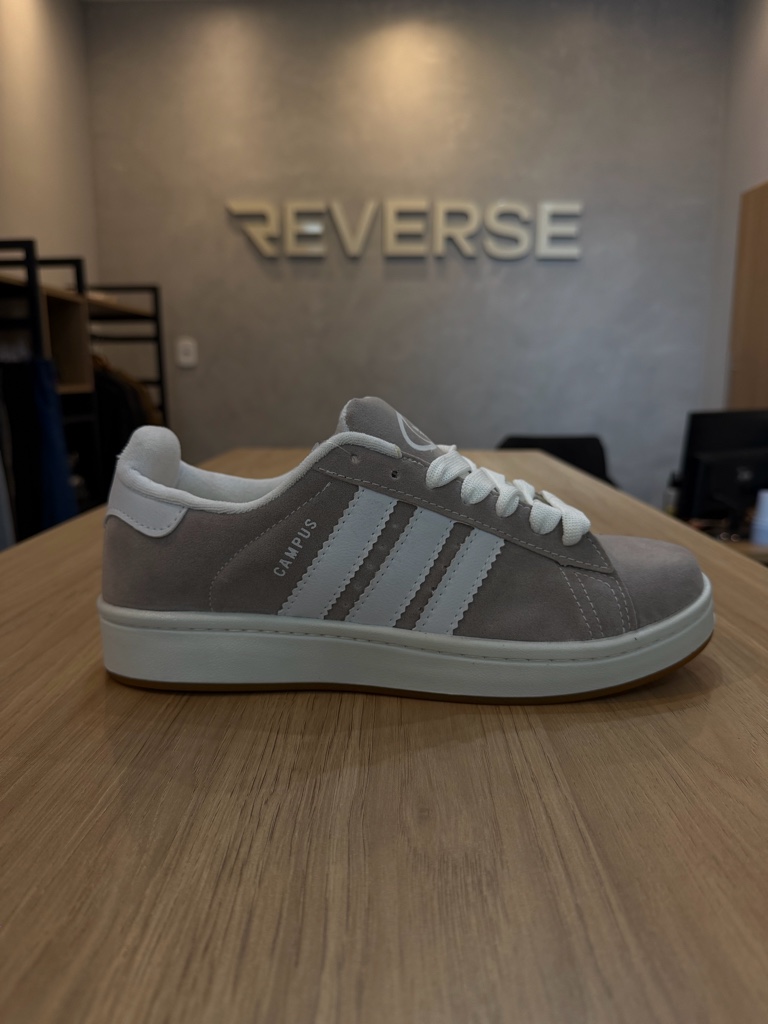 ADIDAS CAMPUS CINZA/BRANCO