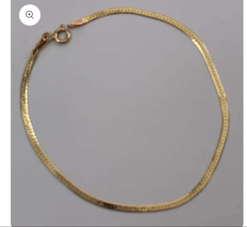 PULSERA SERPIENTE DIAMANTADA 2MM ORO AMARILLO ITALY 18K -19CM 1,56GR