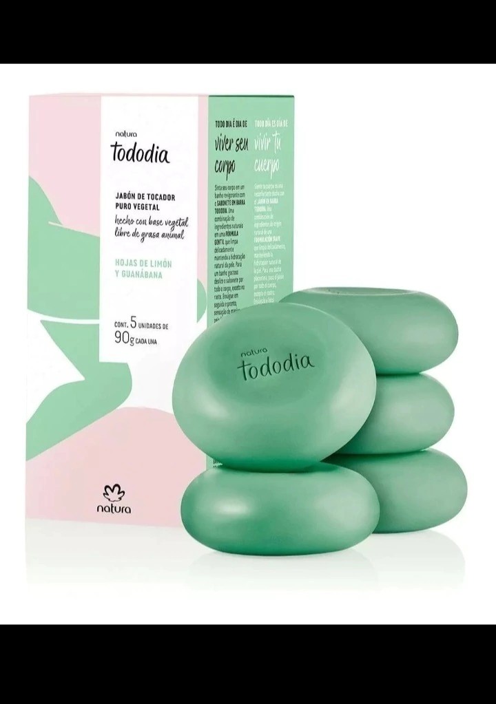 Natura Tododia jabon hojas de limon y guanabana