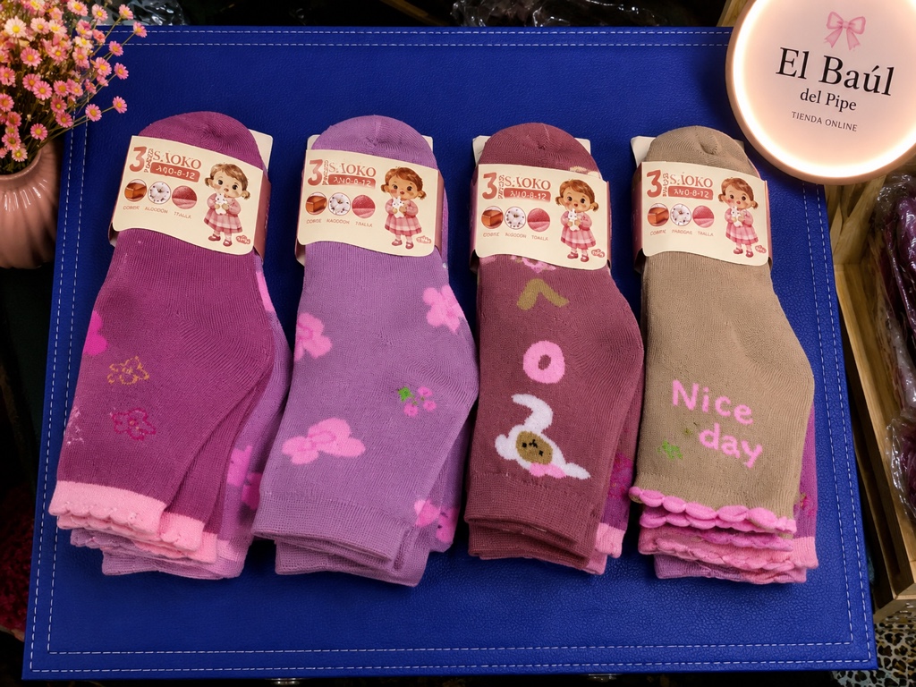 Calcetas de niña 8-12 x 3