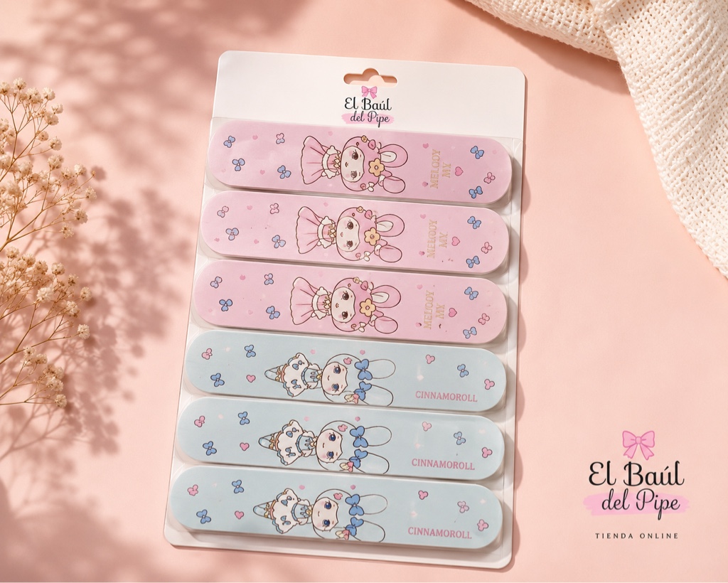 Lima de Uñas Infantil Sanrio (Pack 3 unidades)