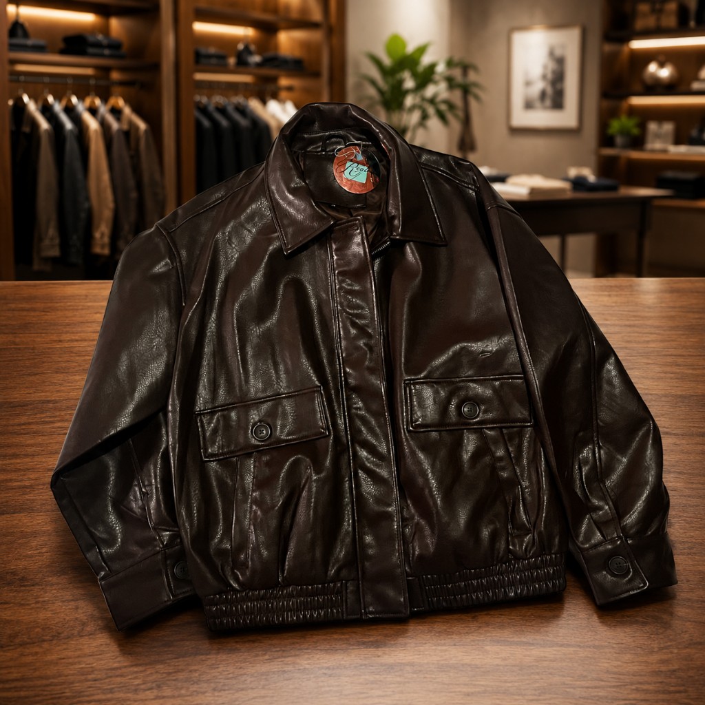 Chaqueta Eco Cuero Oversize