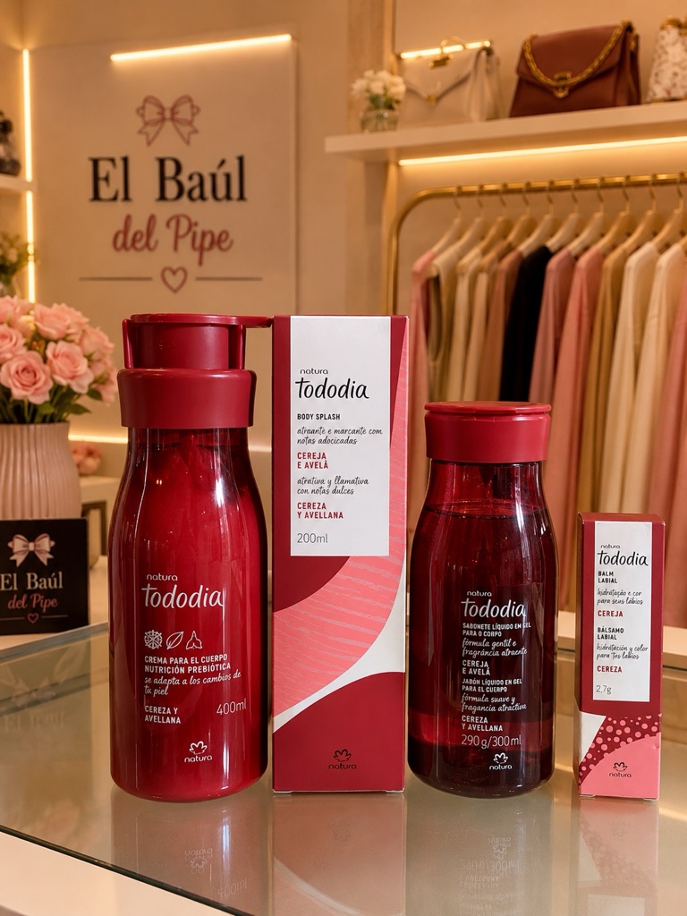 Natura Tododia Cereza y Avellana – Rutina Completa de Cuidado 🍒