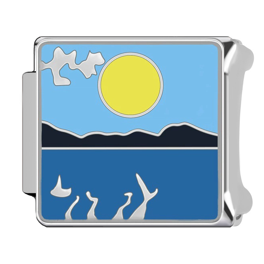 Charm Paisaje azul