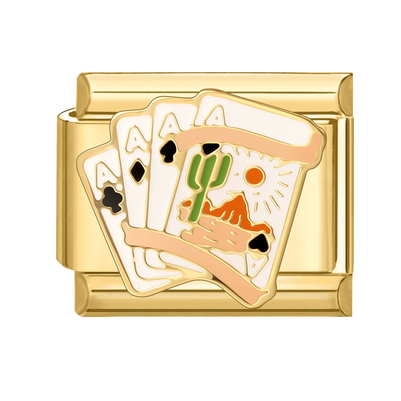 Charm cartas As Dorada