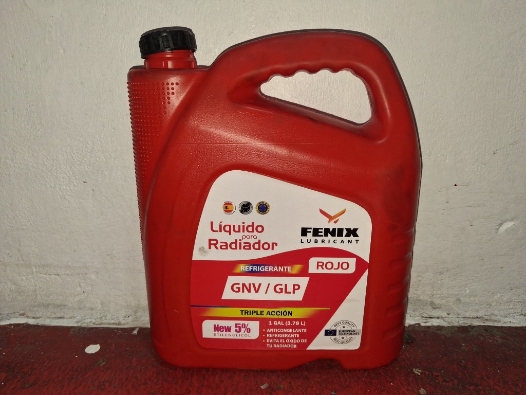 Liquido de radiador fénix rojo 5%