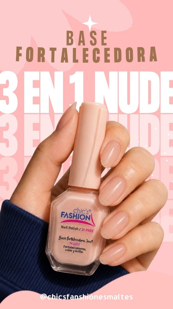 base fortalecedora 3en1 fashion nude