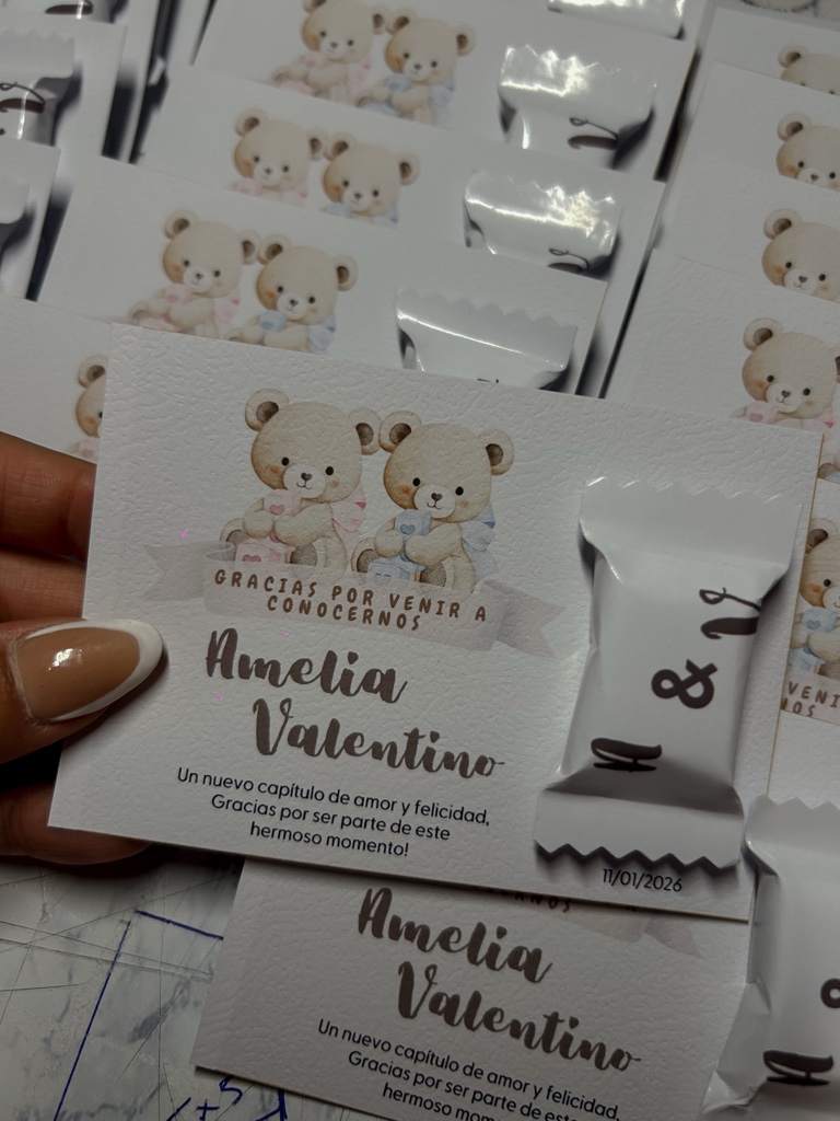 CARAMELOS CON TARJETAS