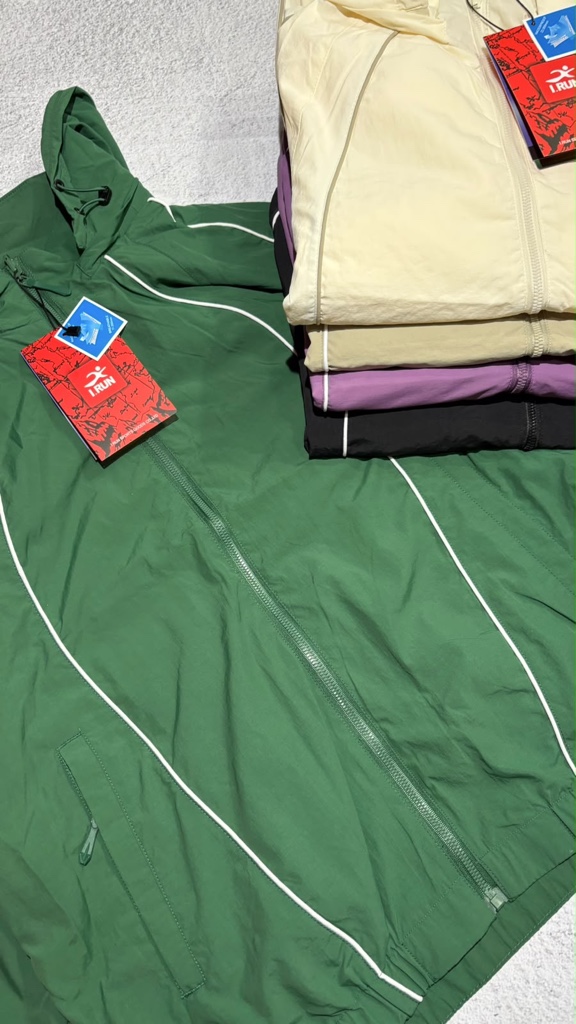 Campera rompeviento 2xl reversible verde