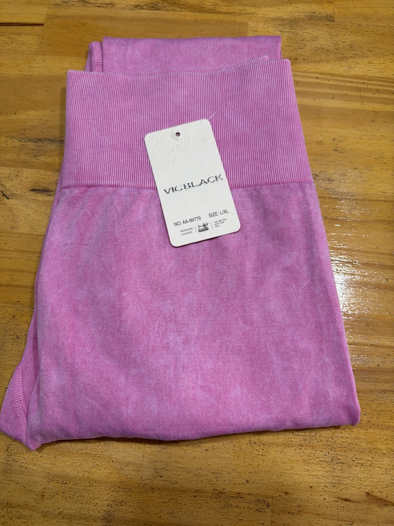 Calza L/XL con frunce rosa