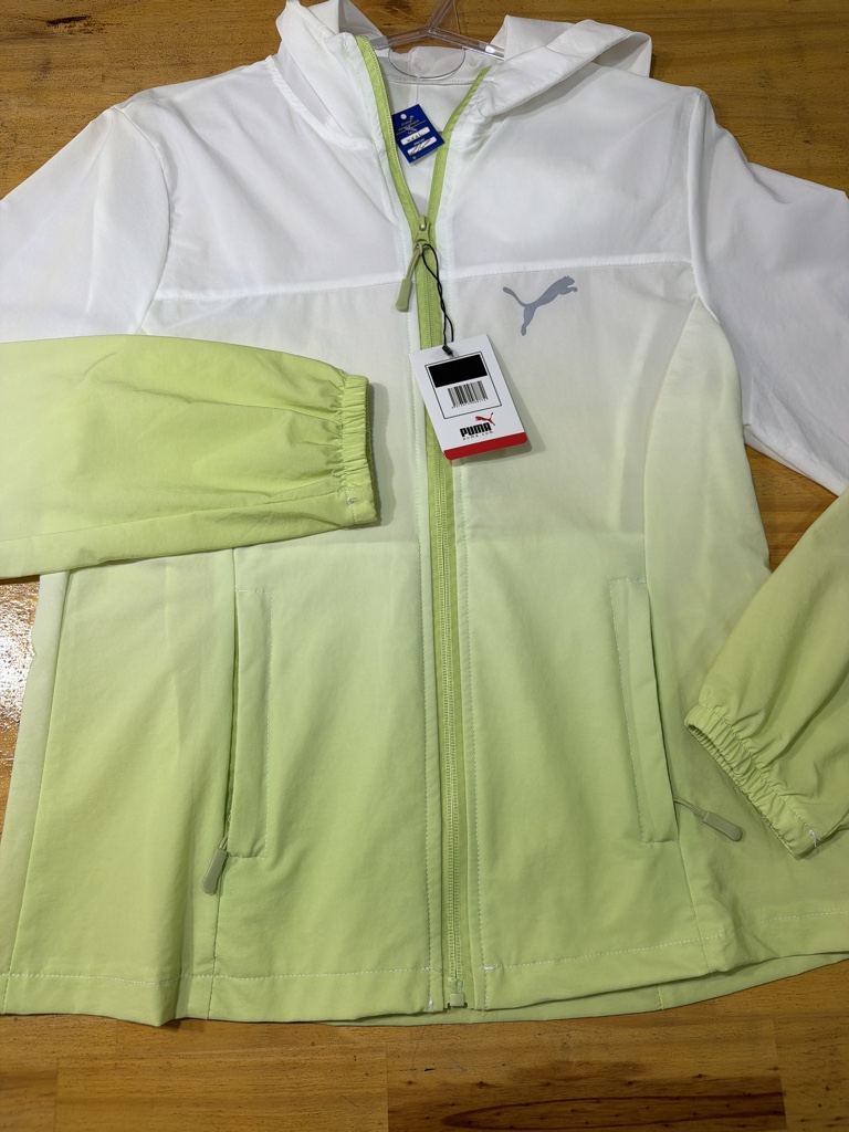 Campera Puma 3XL combinada verde