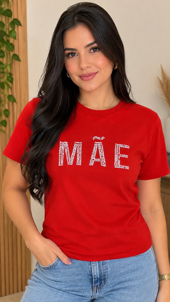 camiseta mãe/tamanhos P e GG
