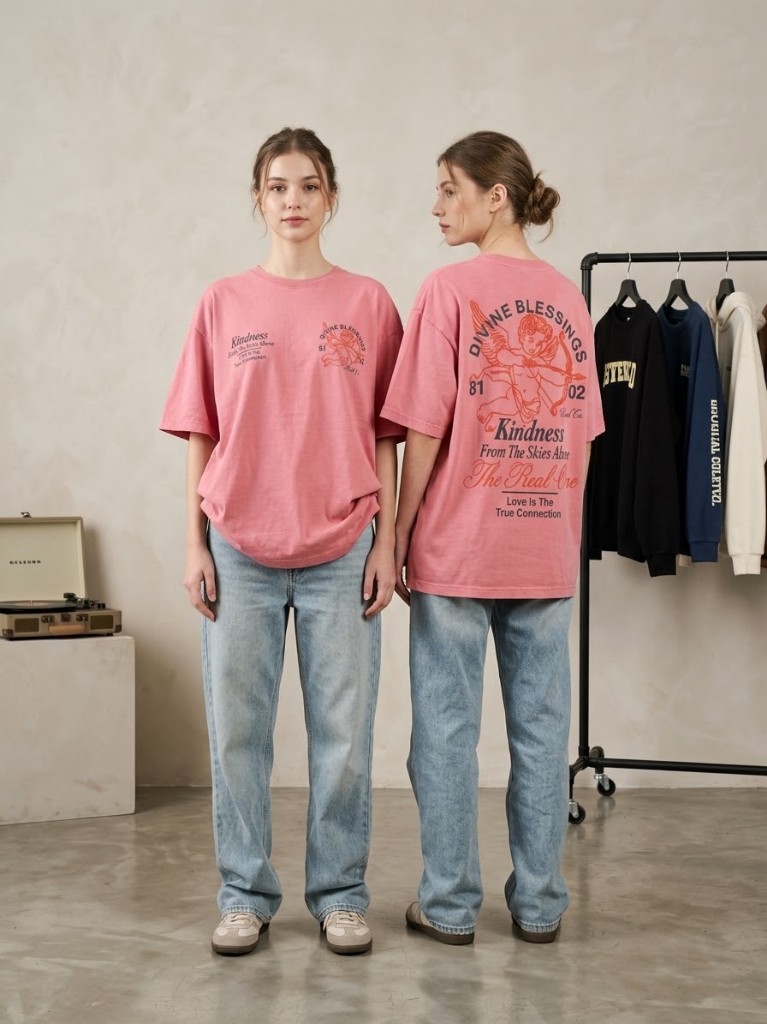 Camiseta oversized tamanho P