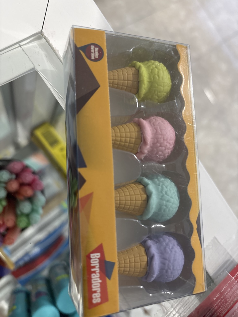 Goma helado multicolor