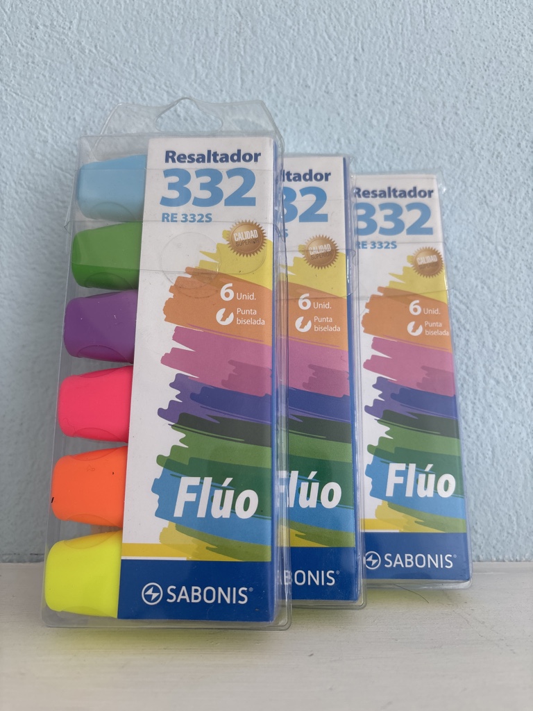 resaltadores fluorescente SABONIS