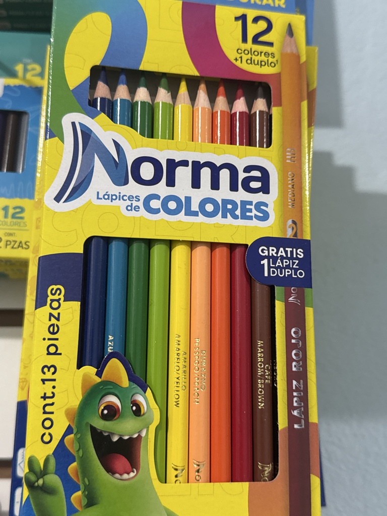 Colores norma 12pz con un lapiz duo