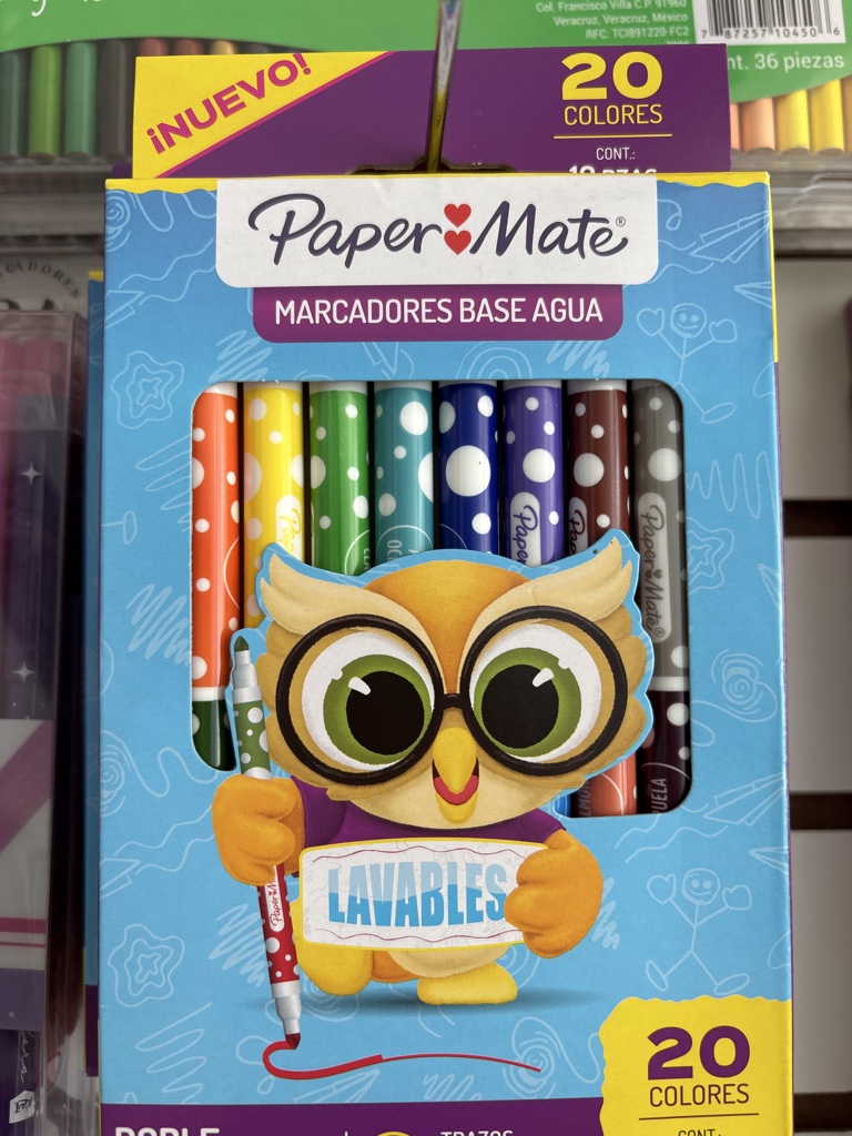 Plumones paper mate 10pz 20colores